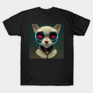 Cyberpunk Siamese Cat T-Shirt